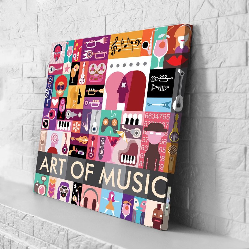 【日本 VisualSonic】藍牙畫布音箱- Art of Music - 藍牙喇叭/音響 - 木頭 多色
