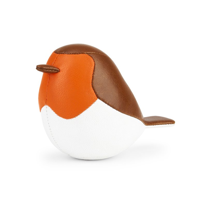 【迷你紙鎮】羅賓鳥 Bird Robin 皮革擺飾 | 愛情鳥 情侶 結婚禮 - 擺飾/家飾品 - 人造皮革 多色