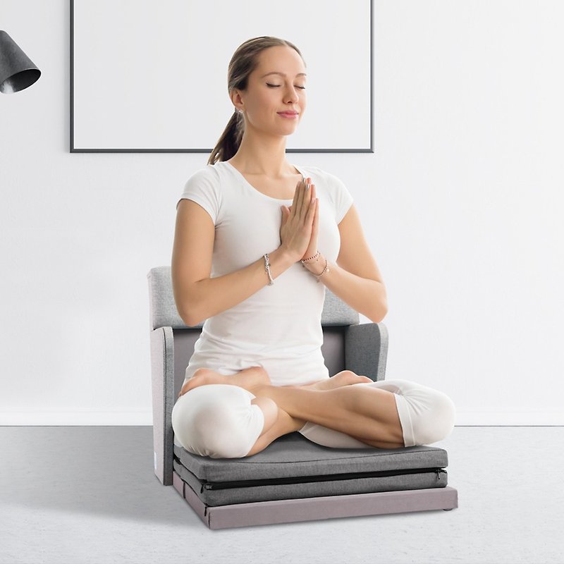 Quelea ハートインプレイス 多機能瞑想チェア 瞑想チェア 瞑想チェア クラウドグレーMCH2 - 椅子・ソファー - 木製 グレー