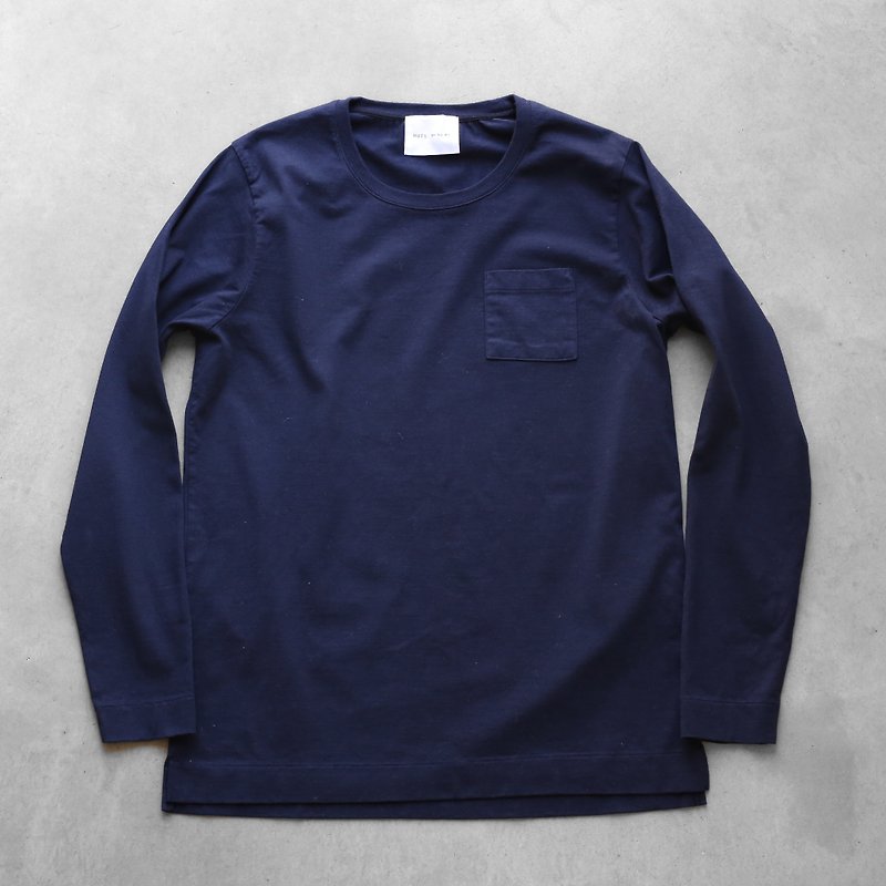 HUIS×yohakuプレーンコットンカットソー・ネイビーsize3 - 女上衣/長袖上衣 - 棉．麻 藍色