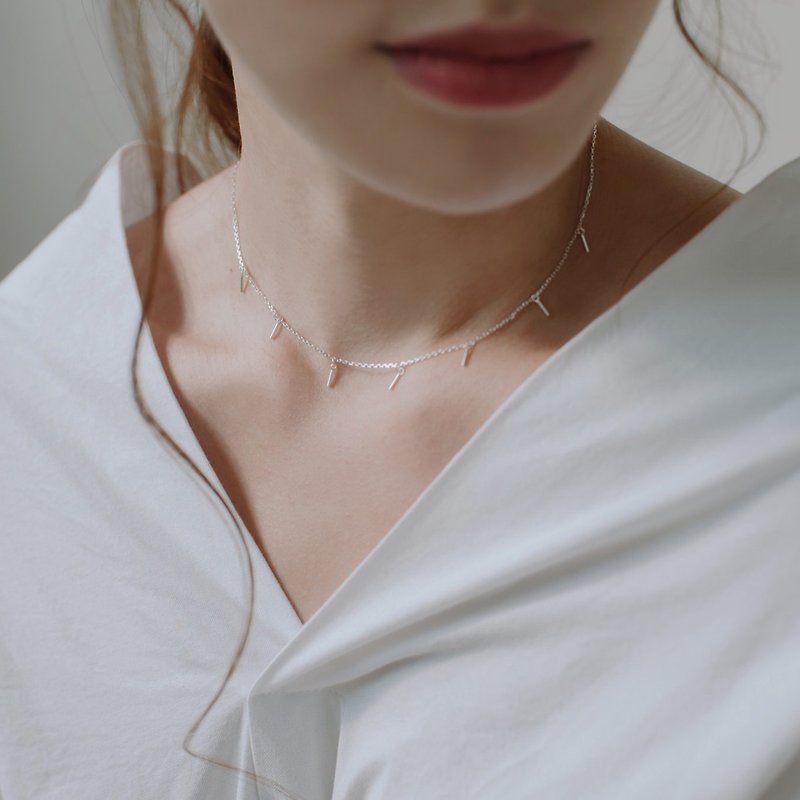 Passion - sterling silver necklace - สร้อยคอ - เงินแท้ สีเงิน