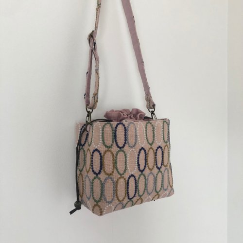 巾着バッグ ミナペルホネン tarte ピンク ハンドメイド - ショップ