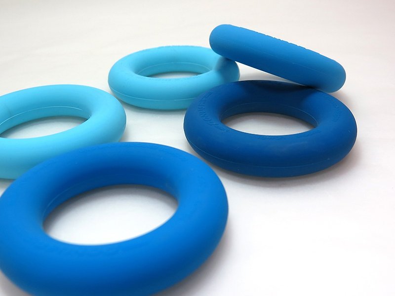 donugrip 甜甜握力圈—漸層藍(5入) - 其他 - 矽膠 藍色