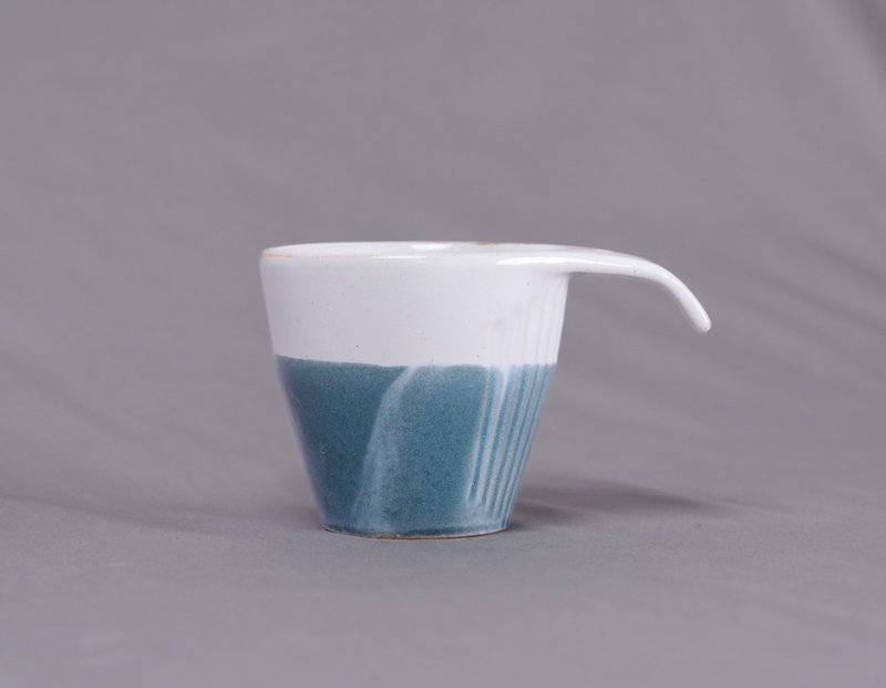 Shanlan Stacked Cups-Rain Guoqing - Cups - Pottery Blue