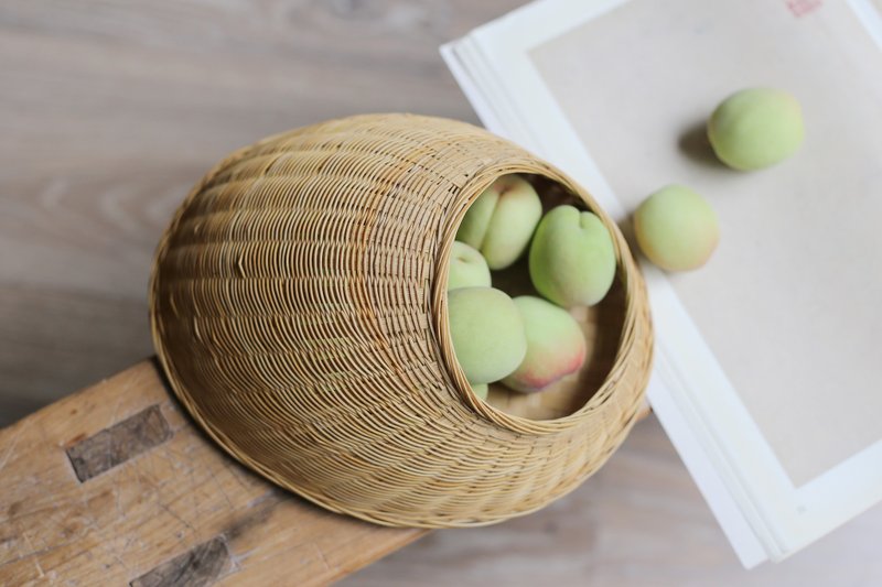 竹編系列 | 異形 竹筐 | 收納 點心果品 花器 茶器 | 一物一圖 - 居家收納/收納盒/儲物盒 - 竹 卡其色