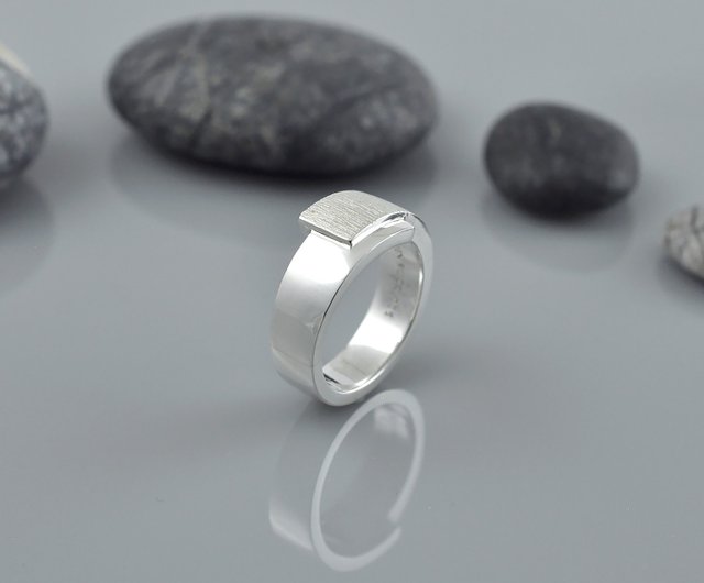 ★Hei★ sv925 overlap ring Sterling Silver Overlapping Ring,SV925 - Shop GreenRock