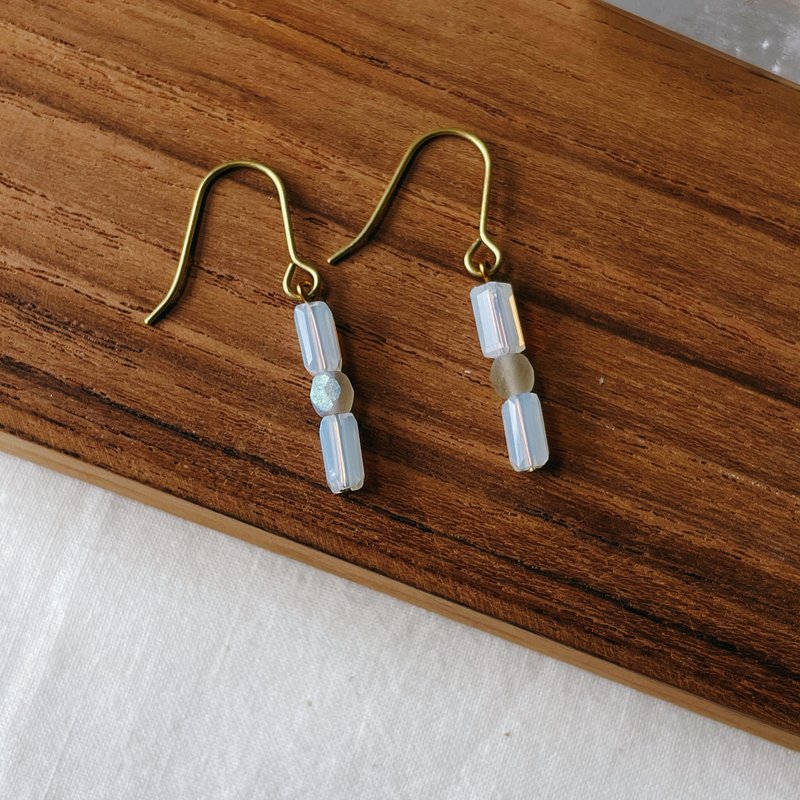 Chiachen | Sea Breeze 04 - Earrings & Clip-ons - Copper & Brass Blue