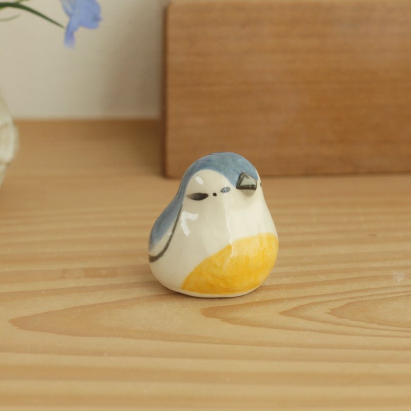 ゴジュウカラ - 擺飾/家飾品 - 陶 藍色