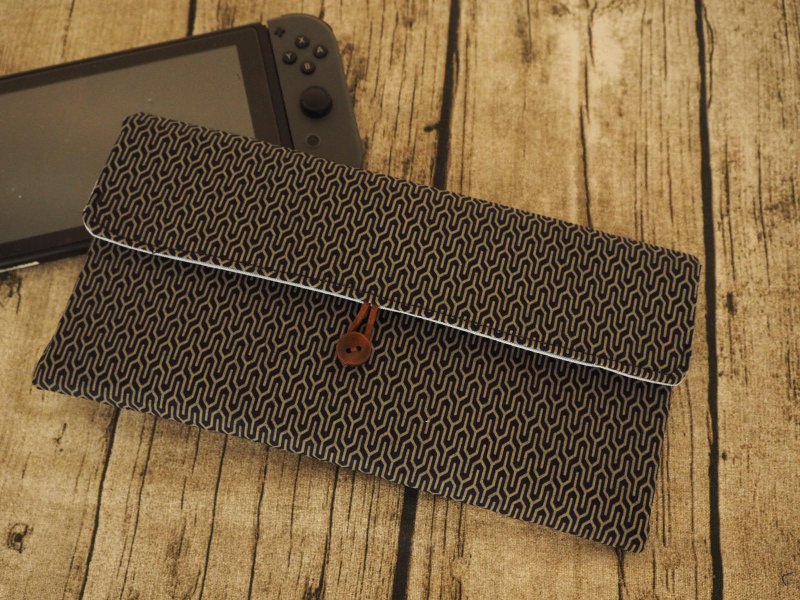 英國製作 深藍幾何圖案 switch ipad 電腦保護套收納袋 - 電腦包/筆電包 - 棉．麻 藍色