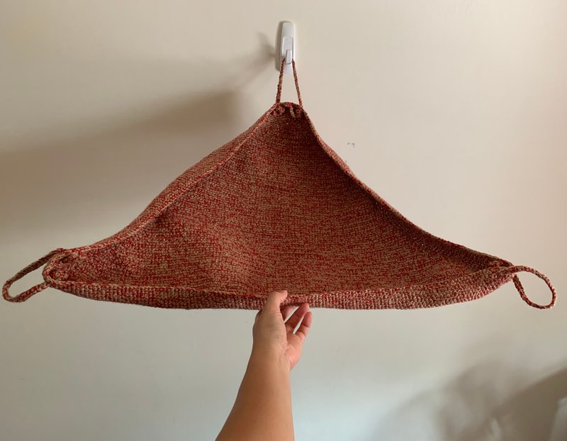 Customized cat hammock / Linen weaving - ที่นอนสัตว์ - ผ้าฝ้าย/ผ้าลินิน สีกากี