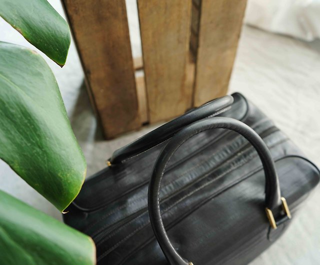 Treasure Hunting Retro Bag-MARIO VALENTINO Black Three-dimensional Hand Luggage Bag - 4.5studio Handbags & - Pinkoi