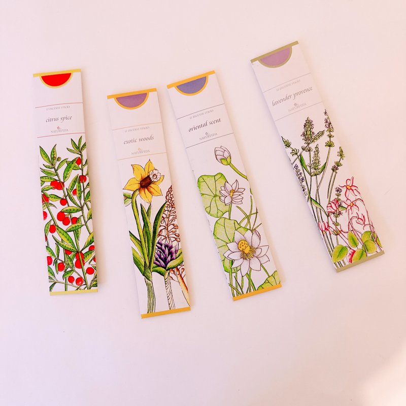 Flower embellished natural herbal incense sticks stick_ambiguous - Fragrances - Plants & Flowers Multicolor