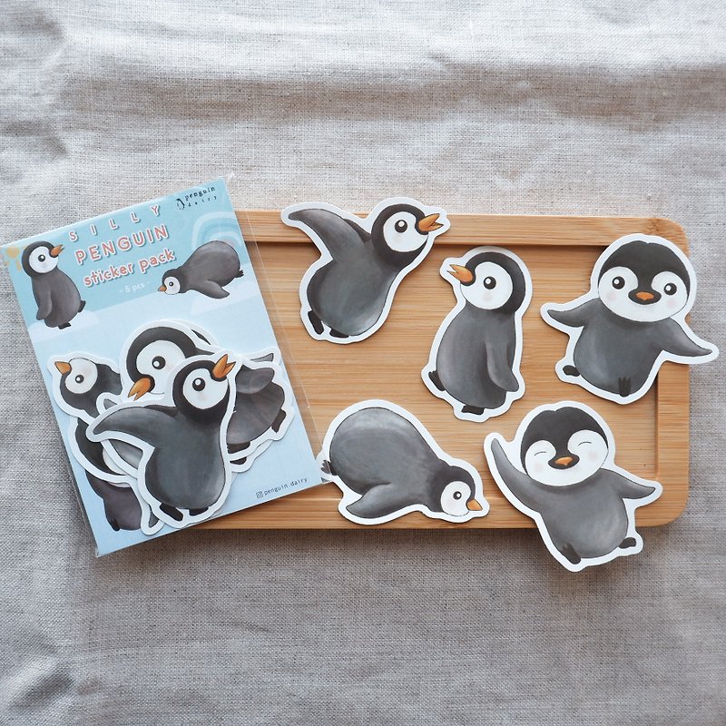 Paper Stickers - animal stickers | penguin sticker pack | penguin sticker pack
