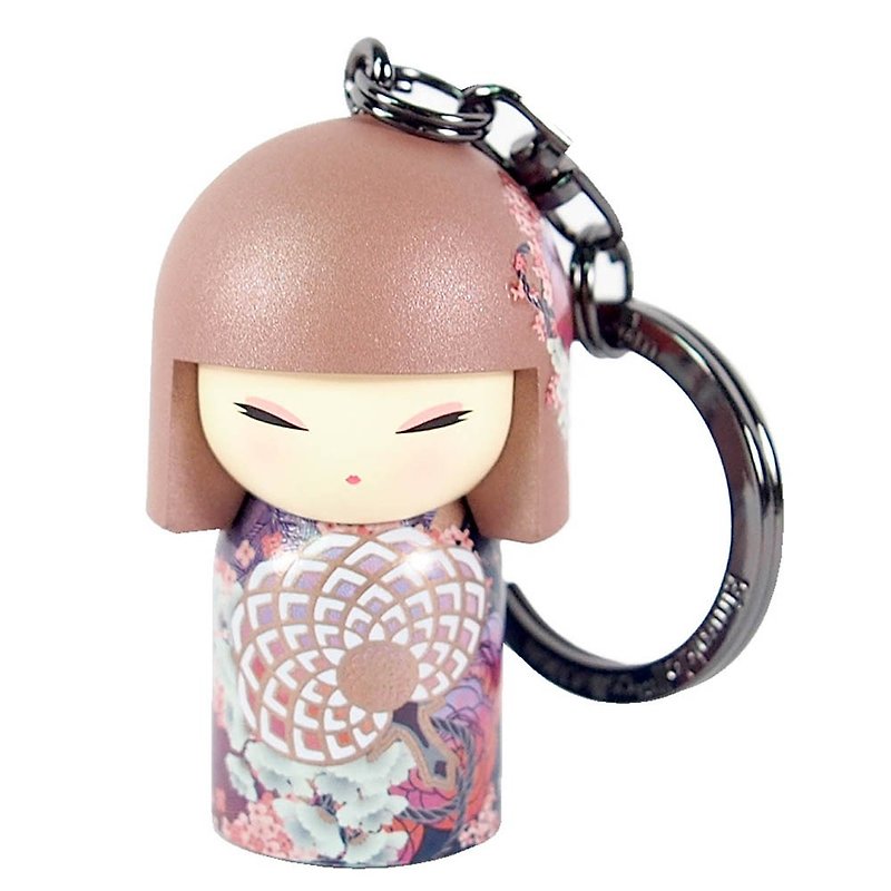 キーリング-Airiかわいい、貴重な祝福人形] [Kimmidoll - キーホルダー・キーケース - 陶器 ピンク