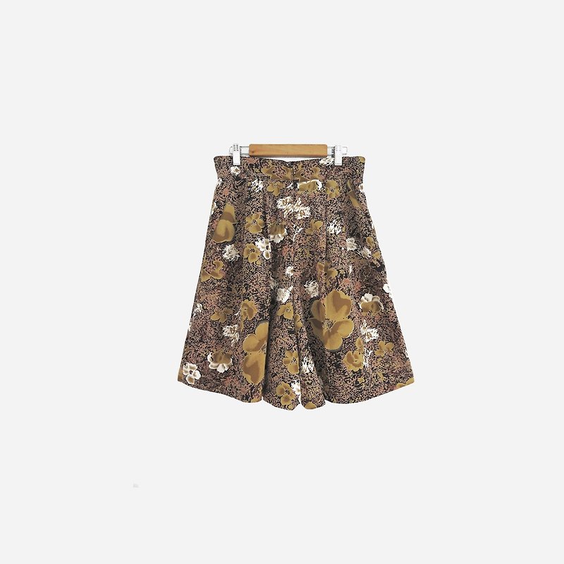 Dislocation vintage / flower totem shorts no.815 vintage - Women's Pants - Polyester Brown