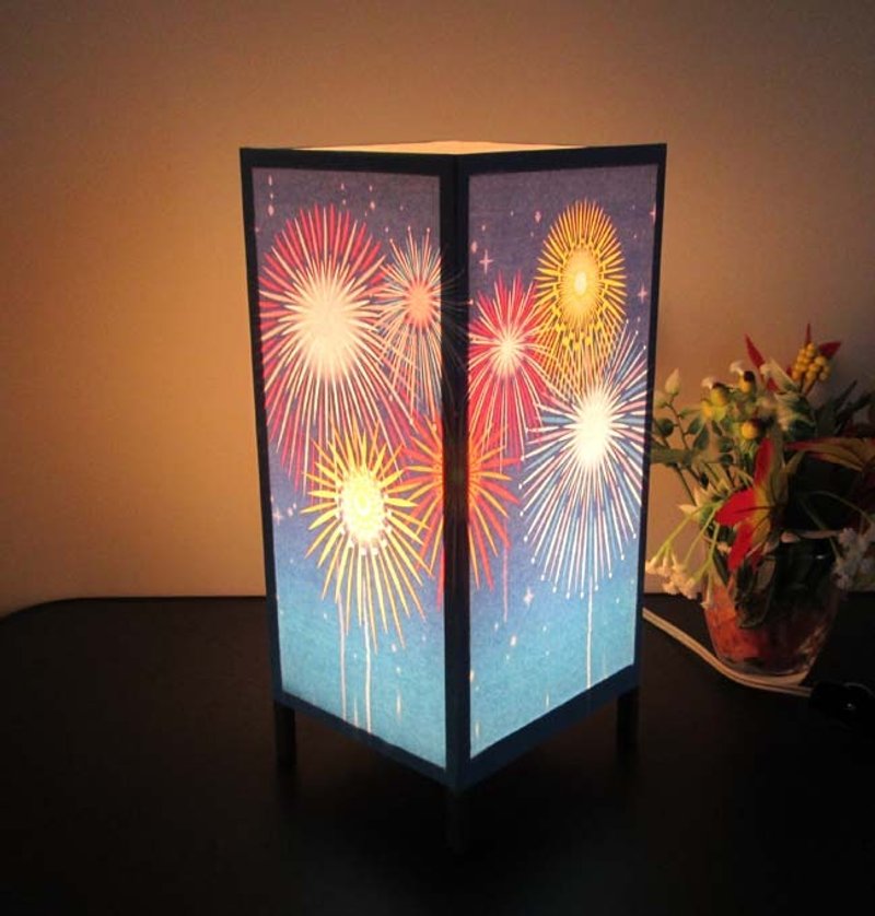≪花火の舞・夢灯かり≫安らぎの癒しライトスタンド・3形 - 燈具/燈飾 - 紙 橘色