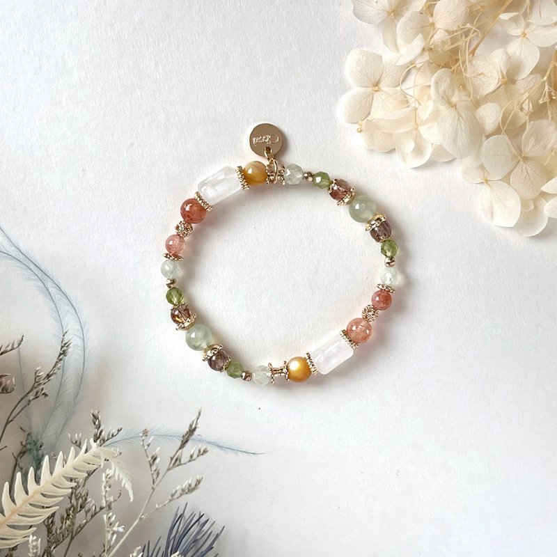 Lucky and Positive Energy Stone White Crystal Stone Stone Natural Crystal Bracelet - Bracelets - Crystal 