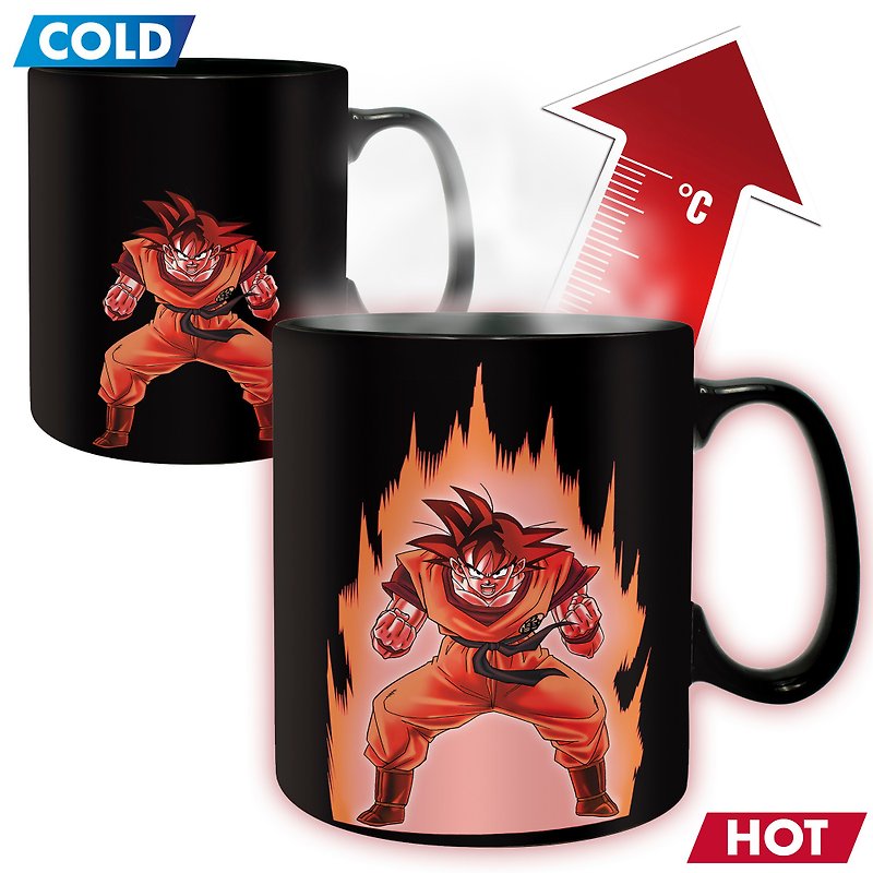 Officially Licensed DRAGON BALL Heat Change Mug - Cups - Pottery Multicolor