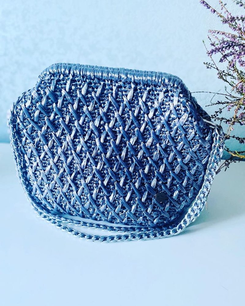 ビッグクラッチバッグ - クラッチバッグ - サステナブル素材 シルバー