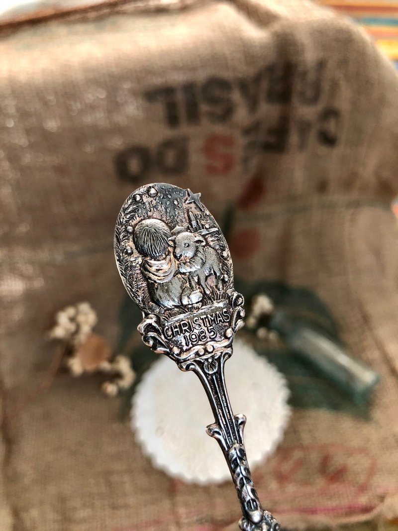 聖誕小物 1985年鍍銀聖誕紀念湯匙 荷蘭製 - 刀叉/湯匙/餐具組 - 銀 