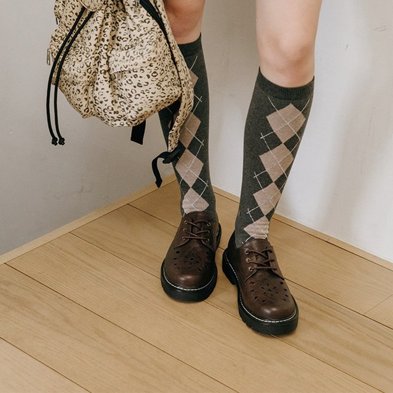 先行予約｜韓国ブランド MACMOC Tillda 3.5cmヒール ローファー ブラウン - その他 - その他の素材 