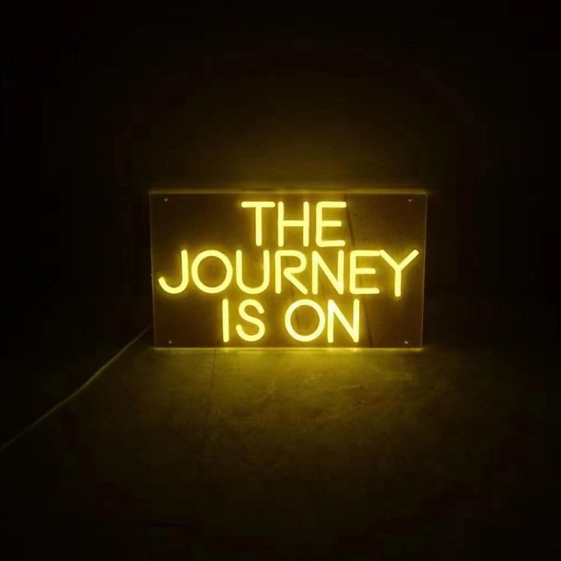 THE JOURNEY IS ON霓虹燈LED發光字老師禮物 畢業紀念 婚禮小物 - 燈具/燈飾 - 壓克力 透明