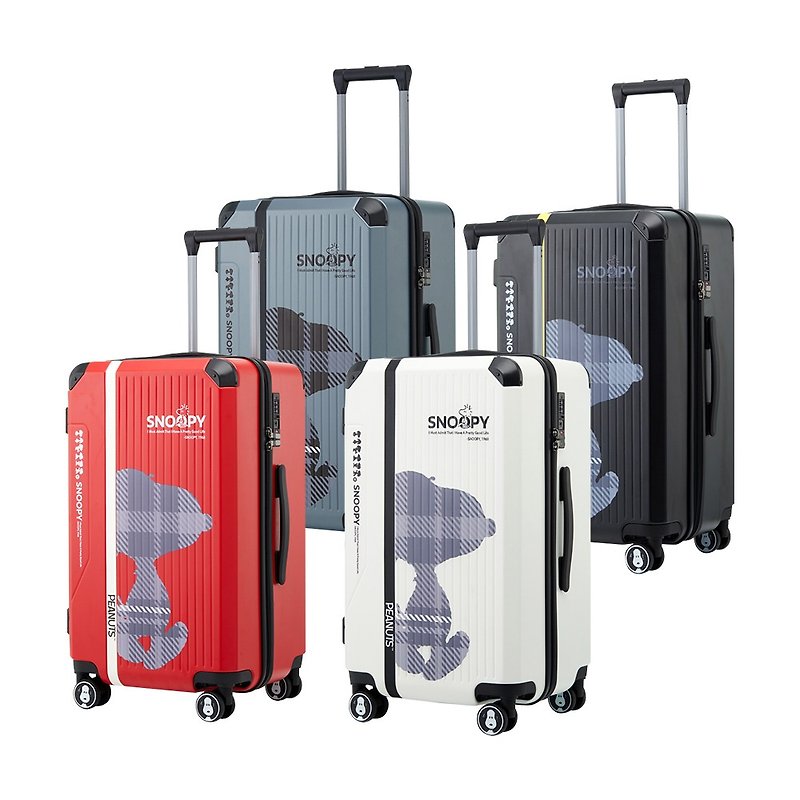 [SNOOPY] 24-inch classic suitcase (multiple colors to choose from) - กระเป๋าเดินทาง/ผ้าคลุม - พลาสติก หลากหลายสี