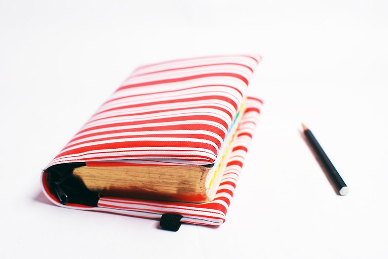 Stripe。Customed book cover - Book Covers - Waterproof Material Red