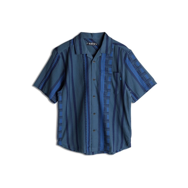 【KAVU】Castaway 有機棉短袖休閒襯衫 太平洋多比 #5263 - 男襯衫/休閒襯衫 - 棉．麻 多色