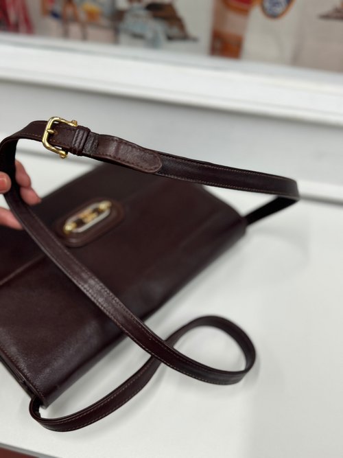 中古正規品】セリーヌ トリオンフ金具 ショルダーバッグ クロス