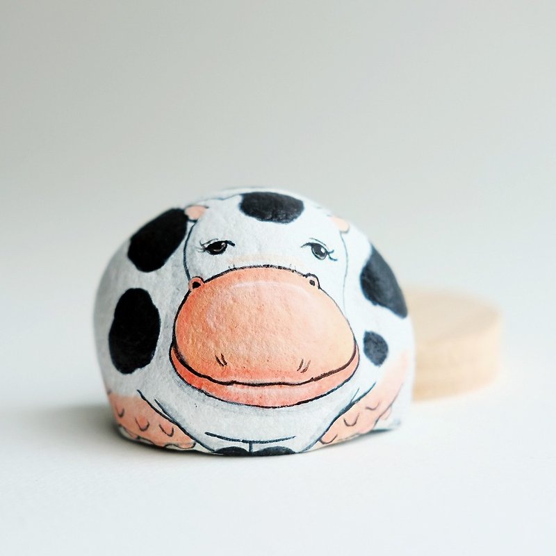 Cow stone painting - Other - Waterproof Material White