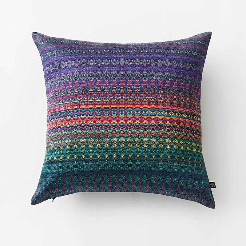 PEACOCK SQUARE CUSHION - หมอน - ผ้าฝ้าย/ผ้าลินิน หลากหลายสี