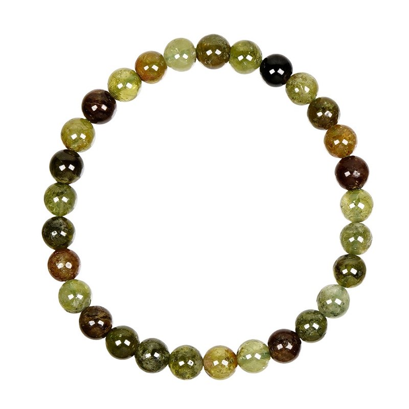 Green Garnet 5.8-6.2mm Bracelet - Bracelets - Semi-Precious Stones Multicolor