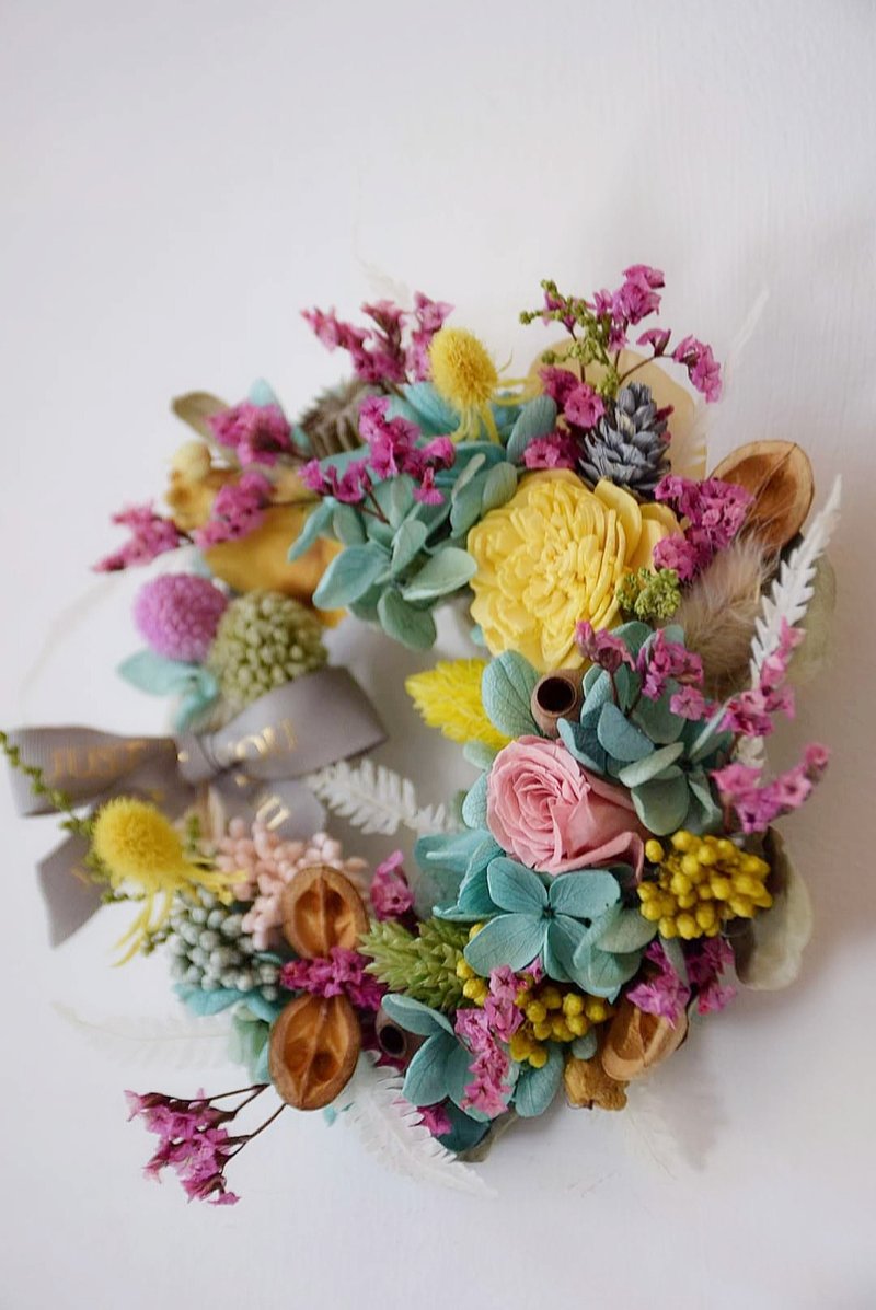 Immortal Dried Mini Wreath - Dried Flowers & Bouquets - Plants & Flowers 