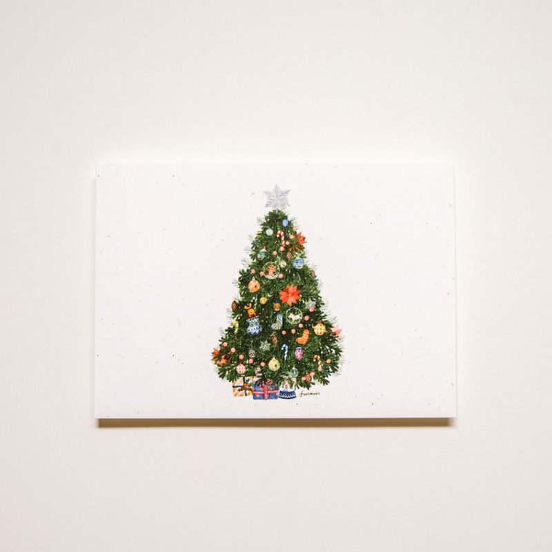 Illustrated Postcards A Ordinary  Xmas Tree - Cards & Postcards - Paper Multicolor