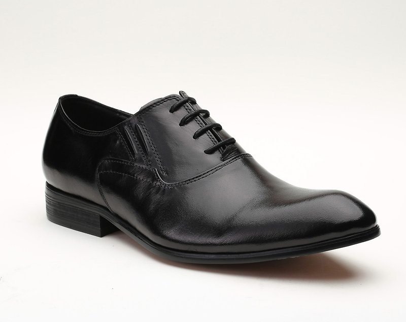 Kings Collection รองเท้า Gladstone หนังแท้ KV80026 สีดำ - รองเท้าหนังผู้ชาย - หนังแท้ สีดำ