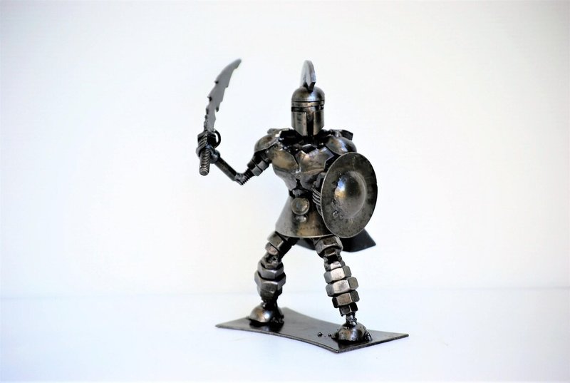 Spartan SCRAP METAL, (C)Cool gift for him, Cool Birthday Gift, Anniversary gifts - 擺飾/家飾品 - 其他金屬 