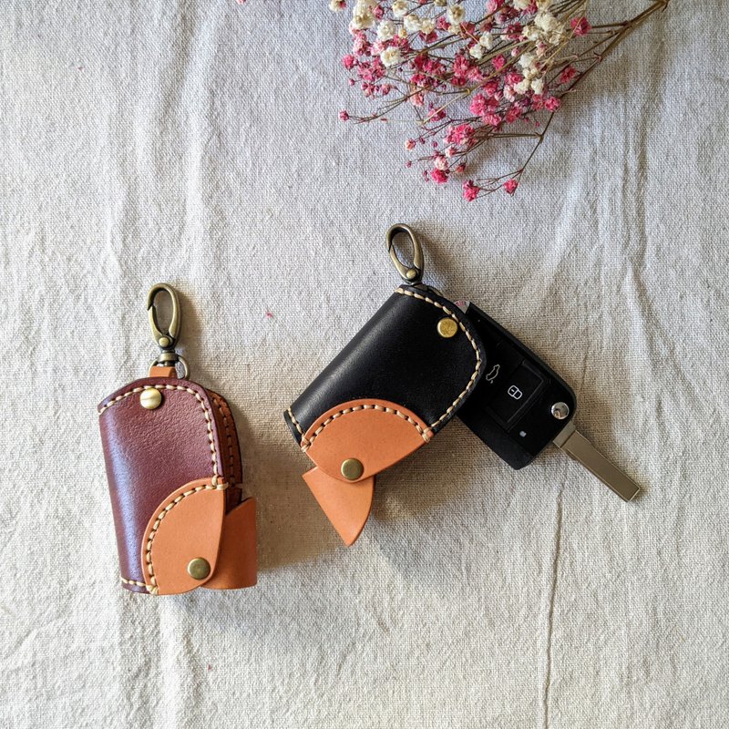 car key holder - Keychains - Genuine Leather Multicolor