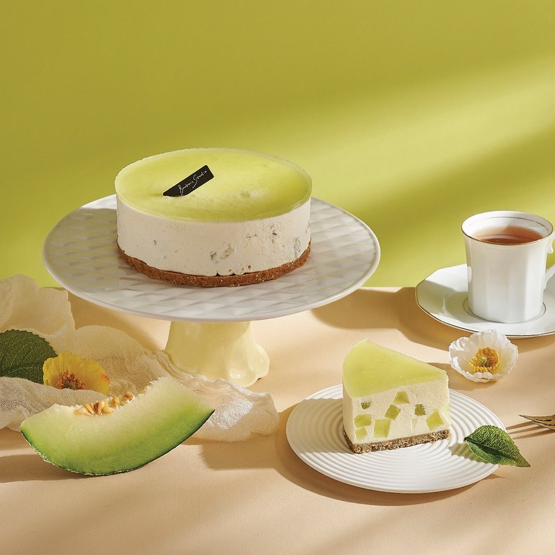 【Bonbons Dessert】Cantaloupe Whipped Cheese - Cake & Desserts - Other Materials Green