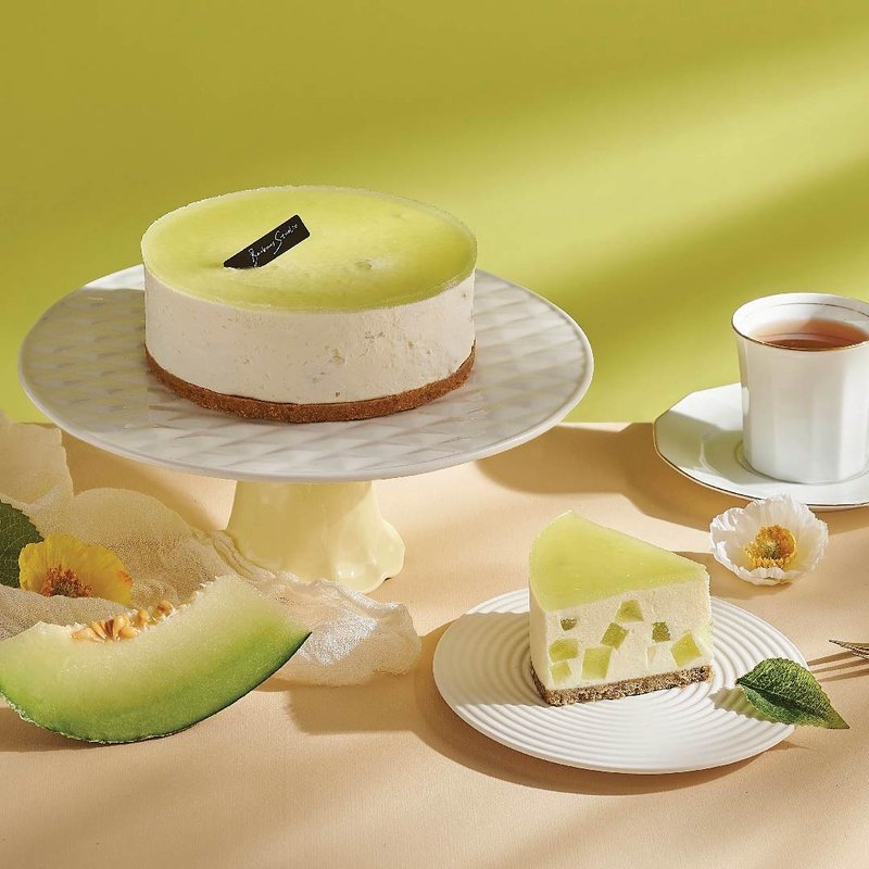 【Bonbons Dessert】Cantaloupe Whipped Cheese - Cake & Desserts - Other Materials Green