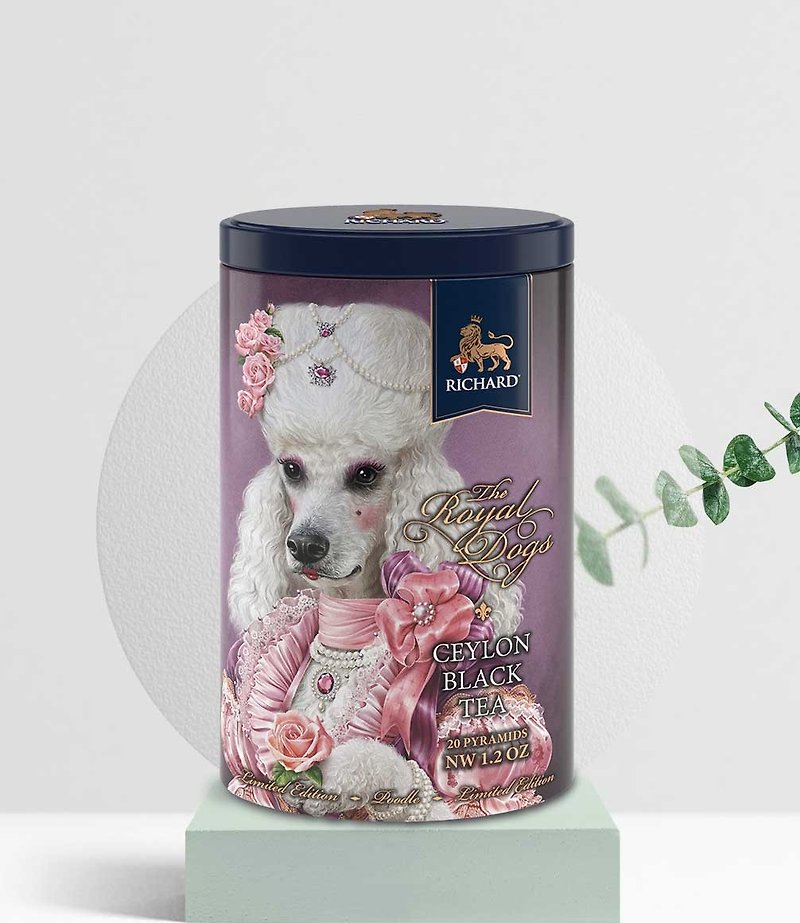 Royal Poodle Black Tea Classic Jar Limited Collection Special Souvenir Exchange Holiday Gift Taste - Tea - Other Metals Pink