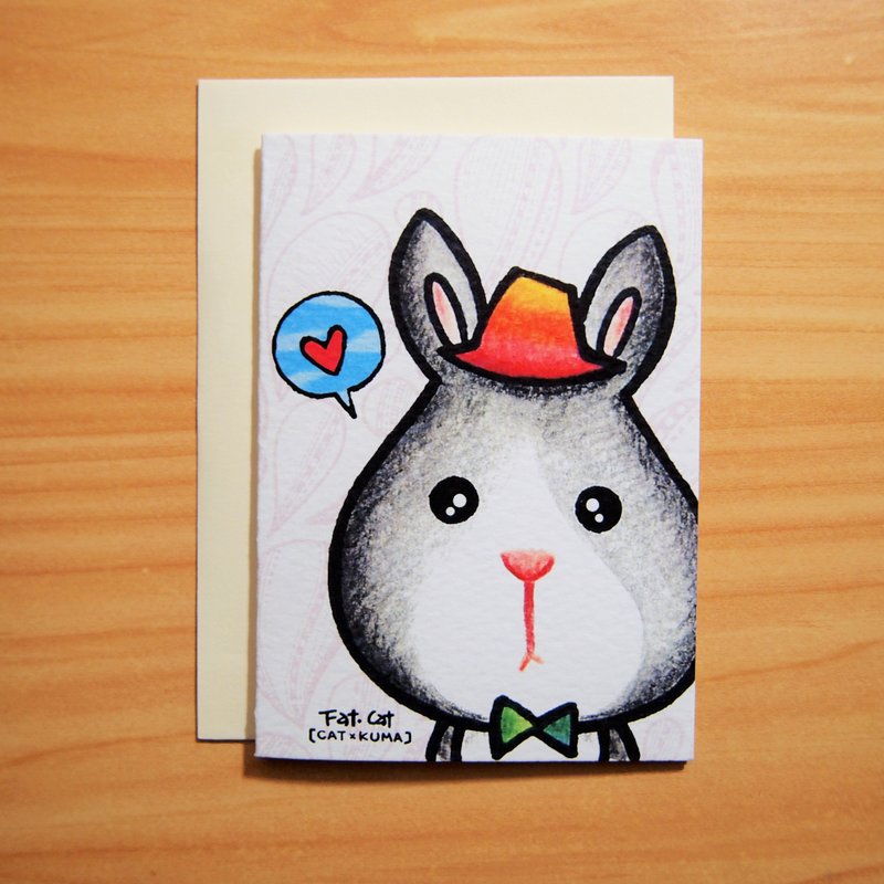 Year of the Rabbit Card/New Year Card/Universal Card/Postcard-Big Face Series-兔兔 - Cards & Postcards - Paper Multicolor