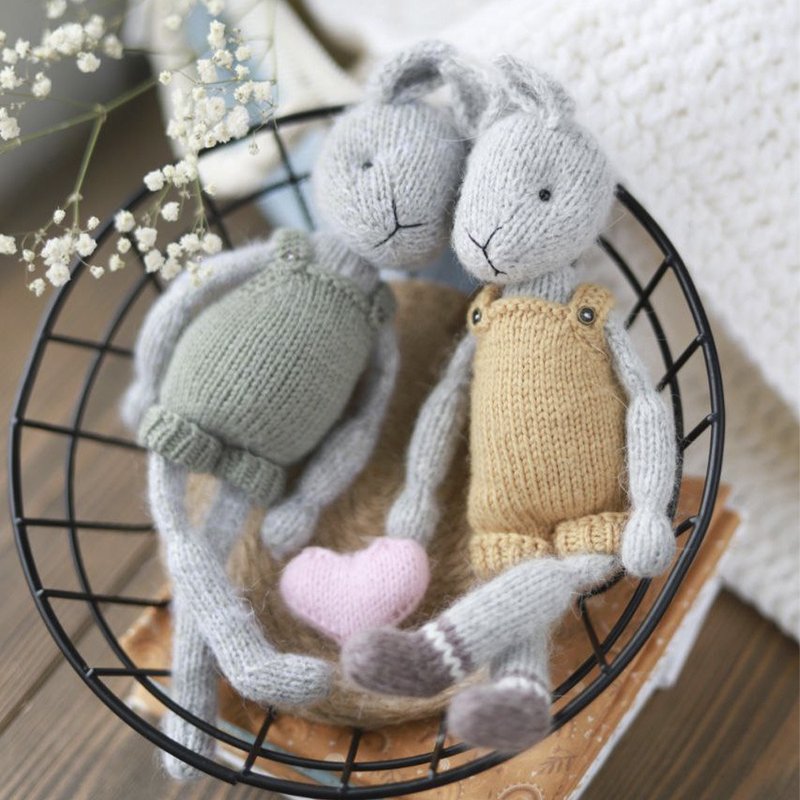 Knitting rabbit pattern. Amigurumi bunny - 手工藝教學/工具書 - 其他材質 