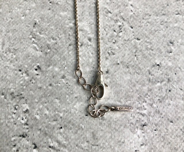日本直送 名牌中古包 】CELINE セリーヌ ネックレス シルバー クロス