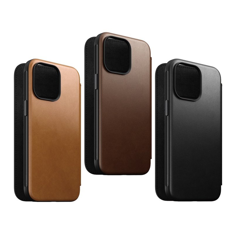 [NOMAD USA] Carefully selected Classic leather protective case-iPhone 15 Pro Max (6.7) - Phone Cases - Genuine Leather Black