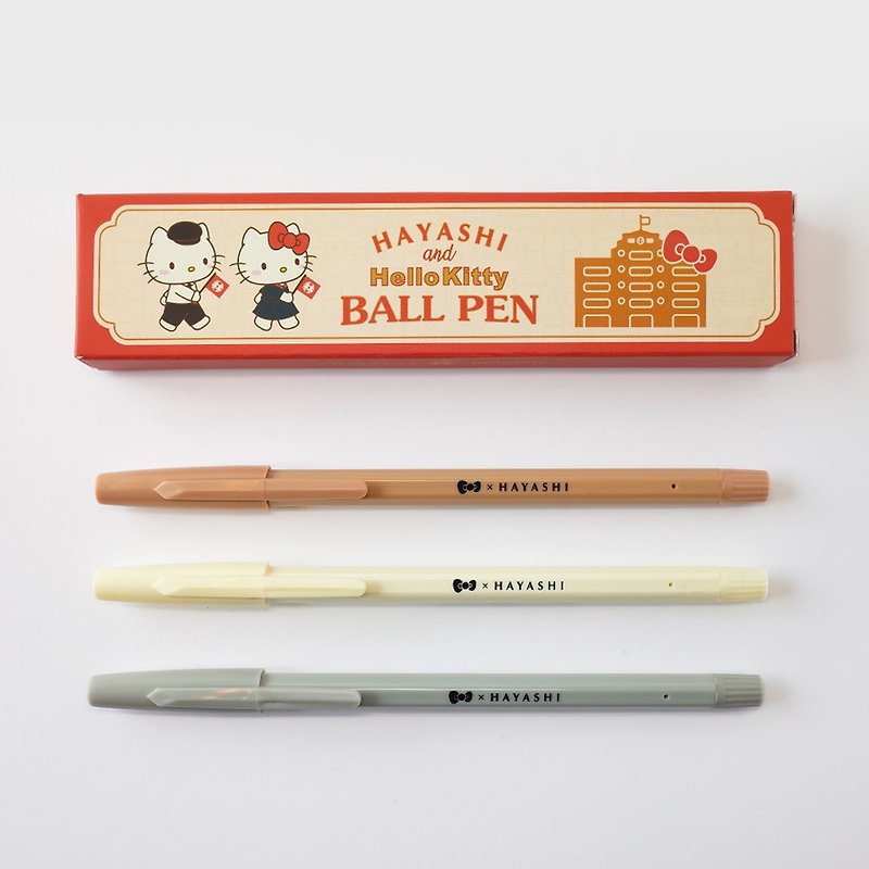 ハヤシ百貨店 HAYASHI×ハローキティ レプリカボールペン（3本入） - 油性・ゲルインクボールペン - その他の素材 多色