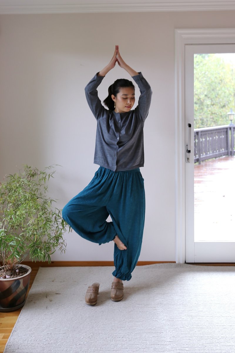 優雅灰 100%美麗諾羊毛 針織開衫 - 女毛衣/針織衫 - 羊毛 