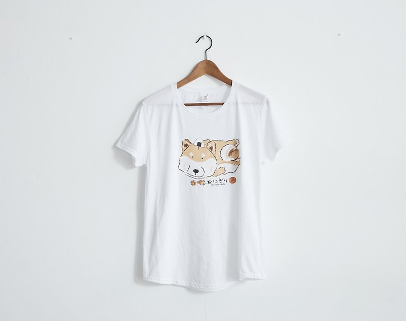 Small rice balls 2017SS spring and summer cool T-shirt collapse of the fire dog - small eye American Anvil pure cotton girls version - Women's T-Shirts - Cotton & Hemp 