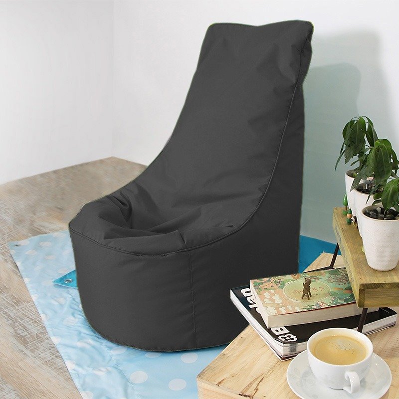 Lazy bone reclining chair (medium) dark gray (a 50% discount coupon is given with purchase) - เฟอร์นิเจอร์อื่น ๆ - วัสดุอื่นๆ สีเทา