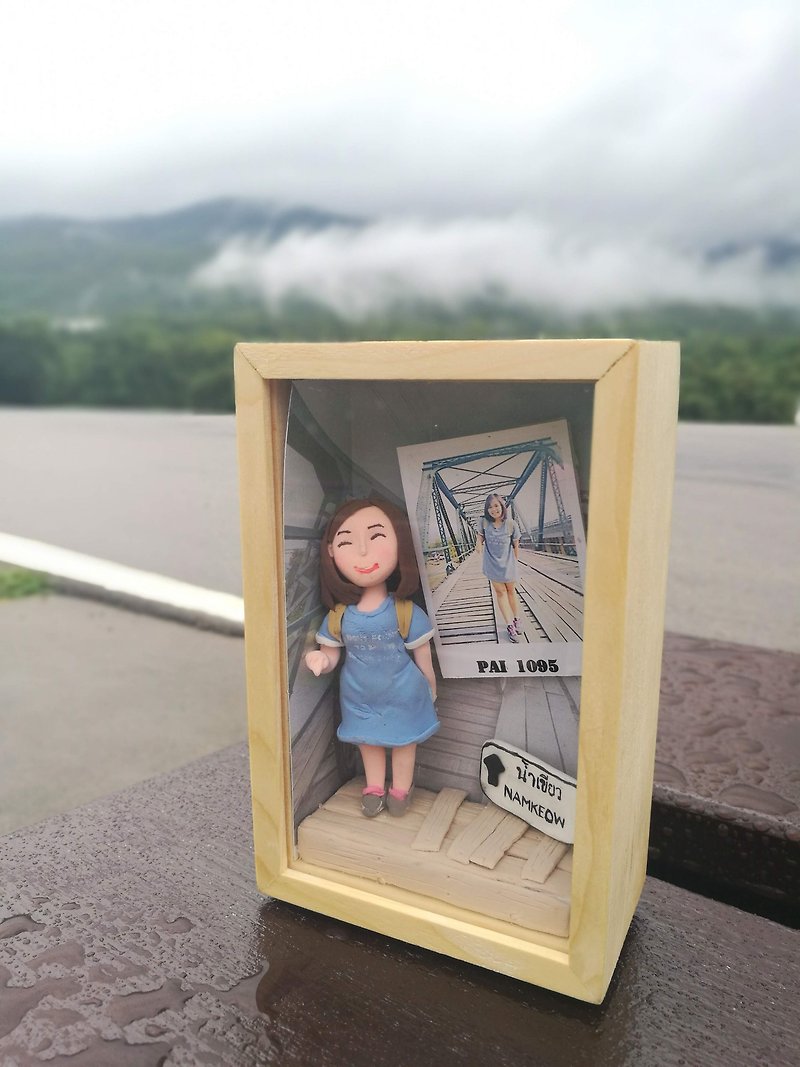 customized model clay in slide wooden box , exclusive gift - 裝飾/擺設  - 其他材質 多色